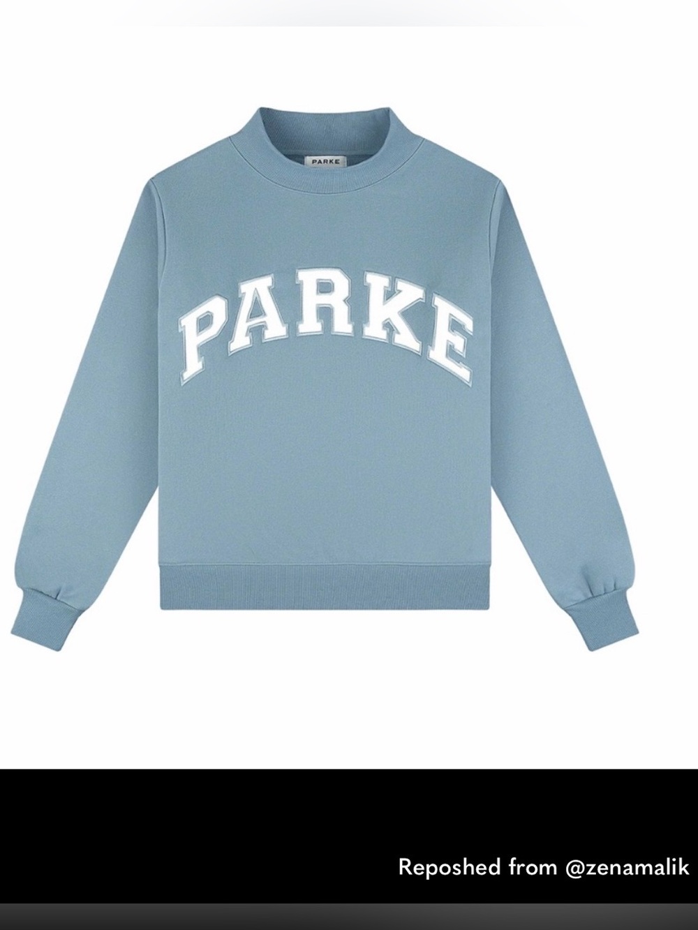 Parke Blue Crewneck Sweatshirt